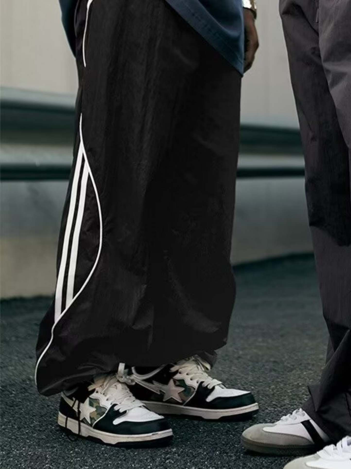Striped Tech Trackpants